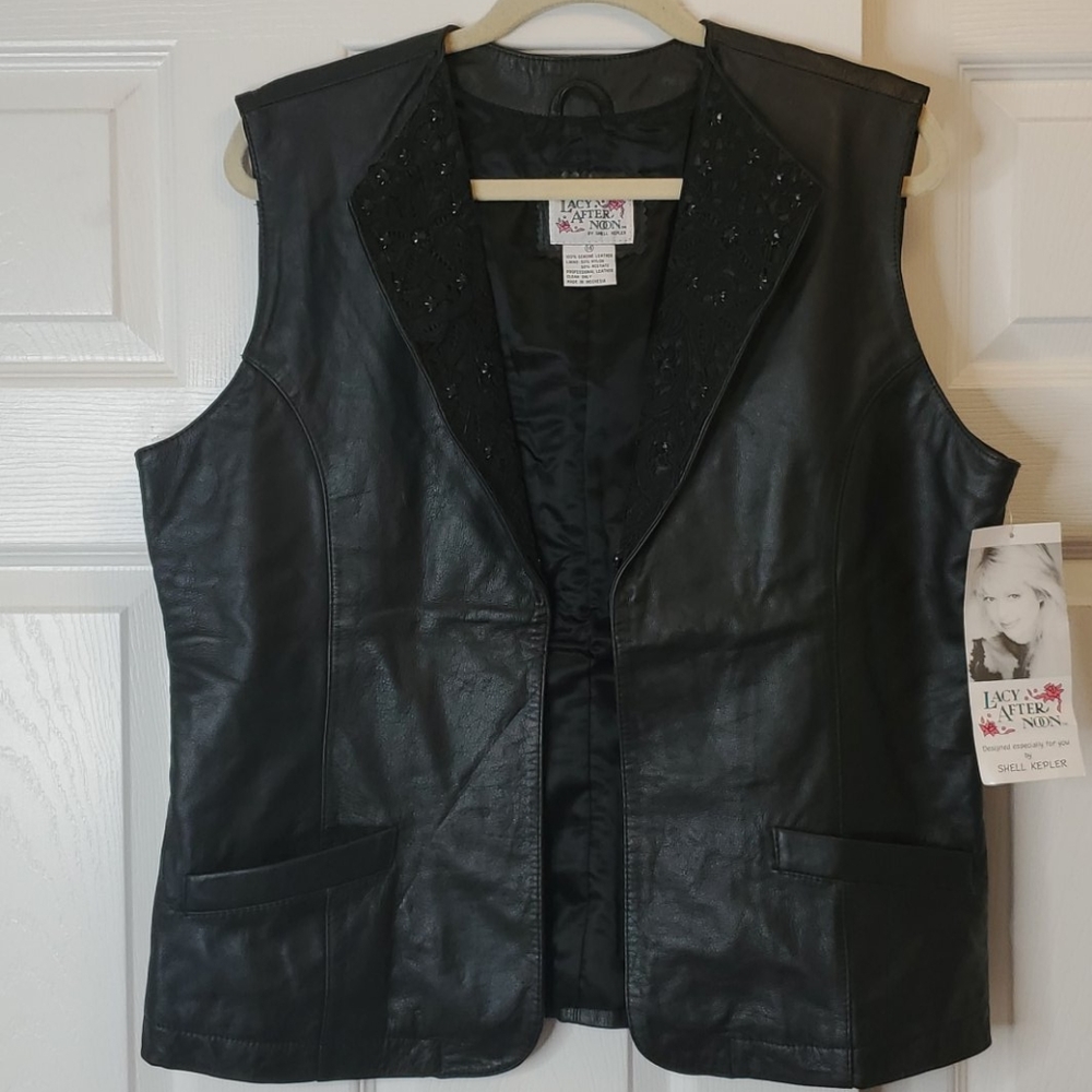 Lacy After Noon Leather Vest